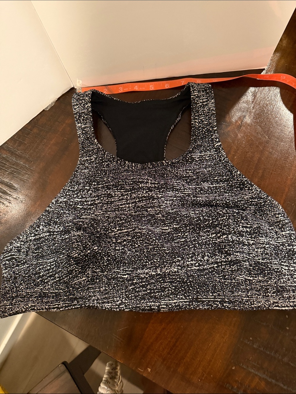 Lululemon Pace perfect bra - air time white and black